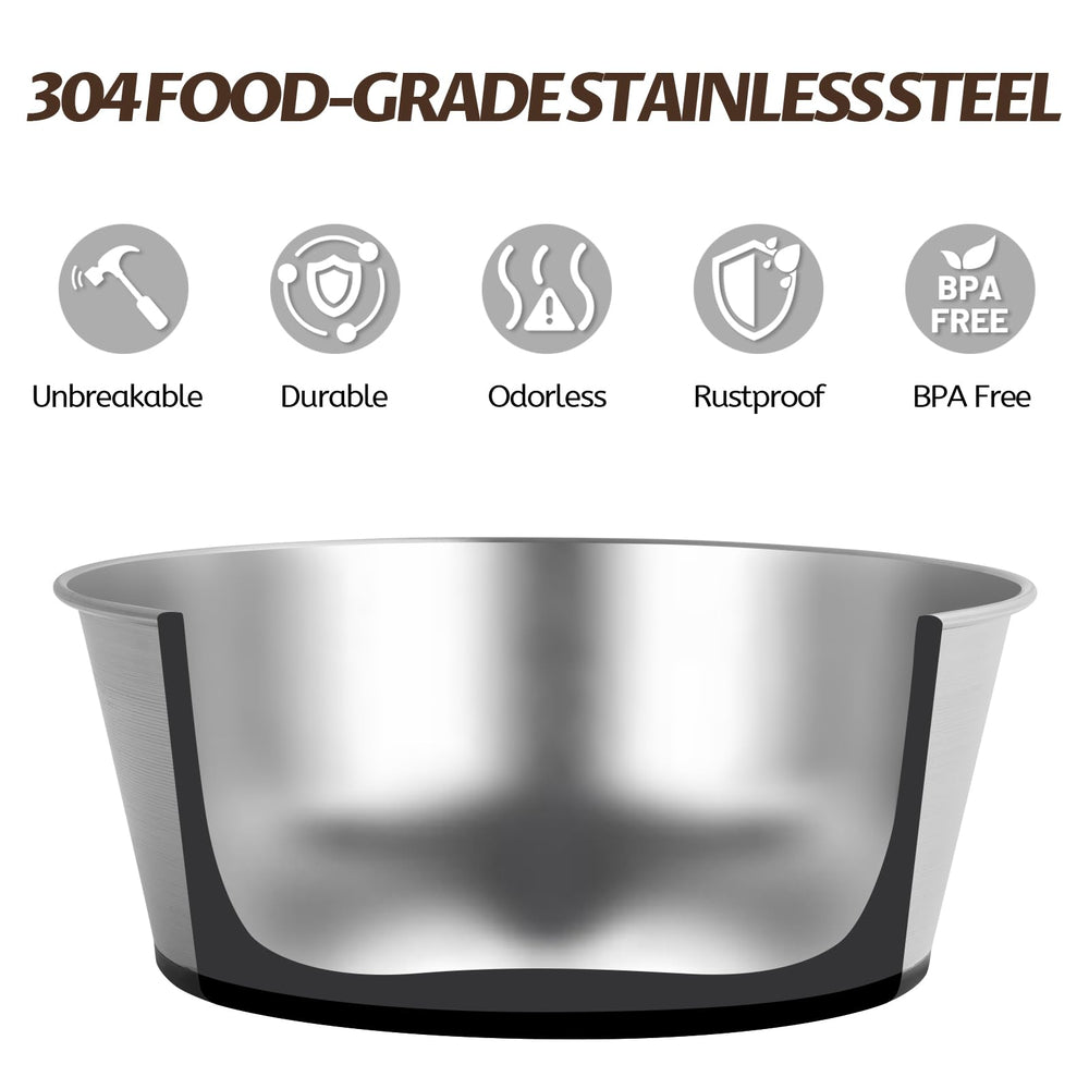 Wellbro stainless steel dog bowls are dishwasher safe for hassle-free cleaning.