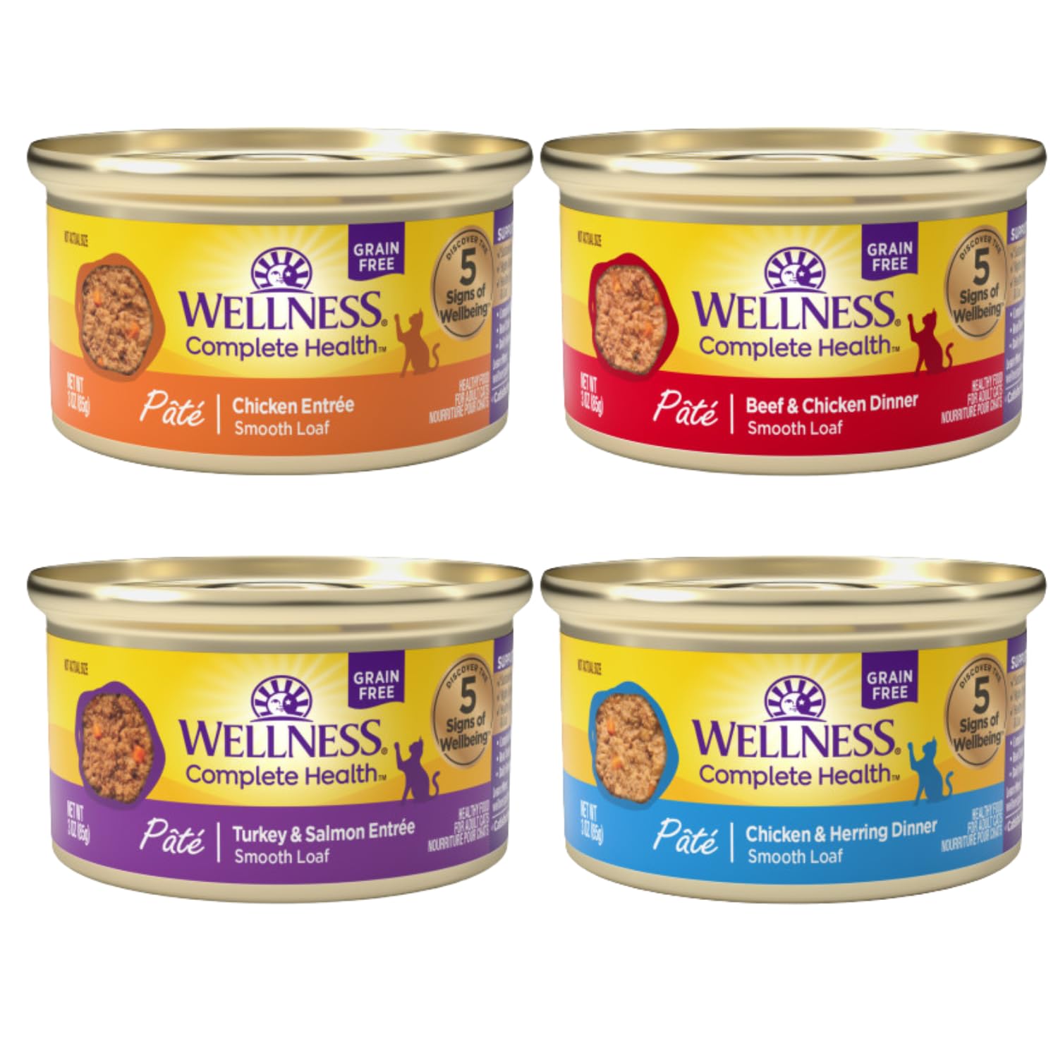 Wellness ingredients graphic highlighting urinary health support with low ash and minerals.