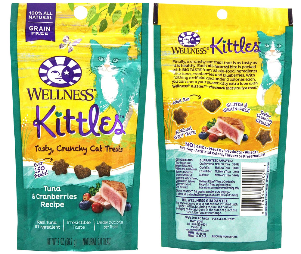 Wellness Kittles serving bowl scene, crunchy treats for training rewards.
