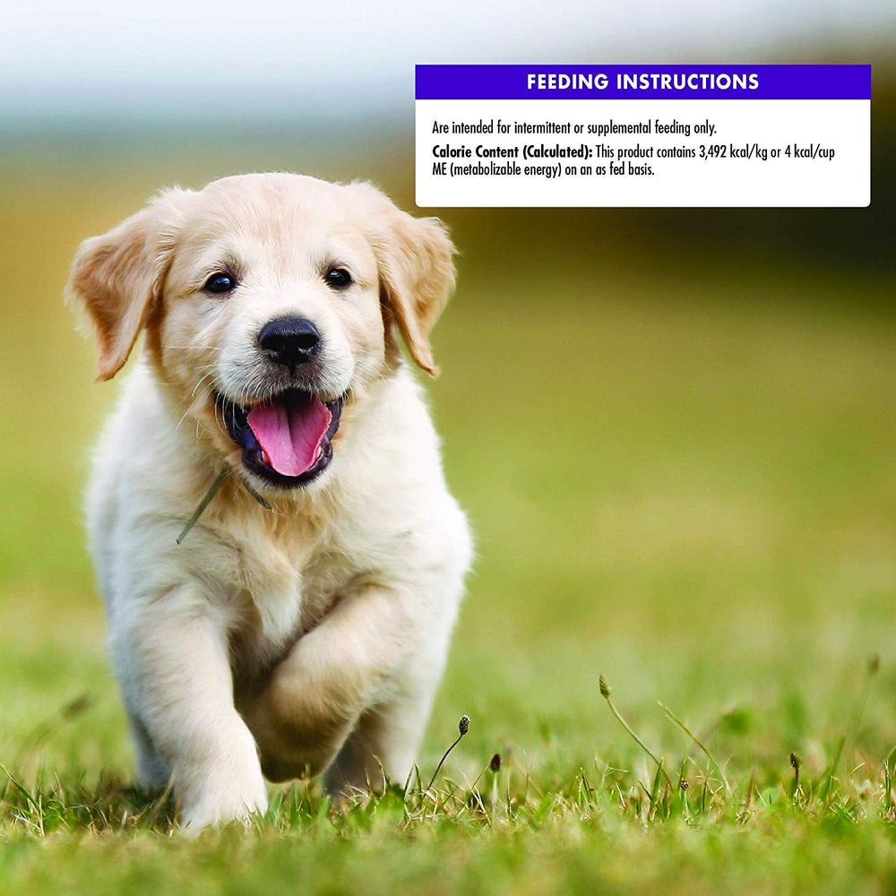 Wellness puppy-treats grain-free-formula bowl-scene communicates allergen-friendly option