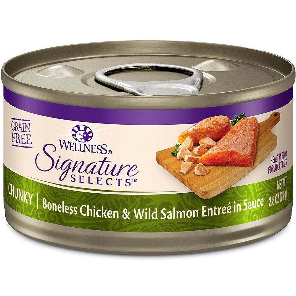 Wellness Signature grain-free wet cat food liver cans with savory, protein-forward option