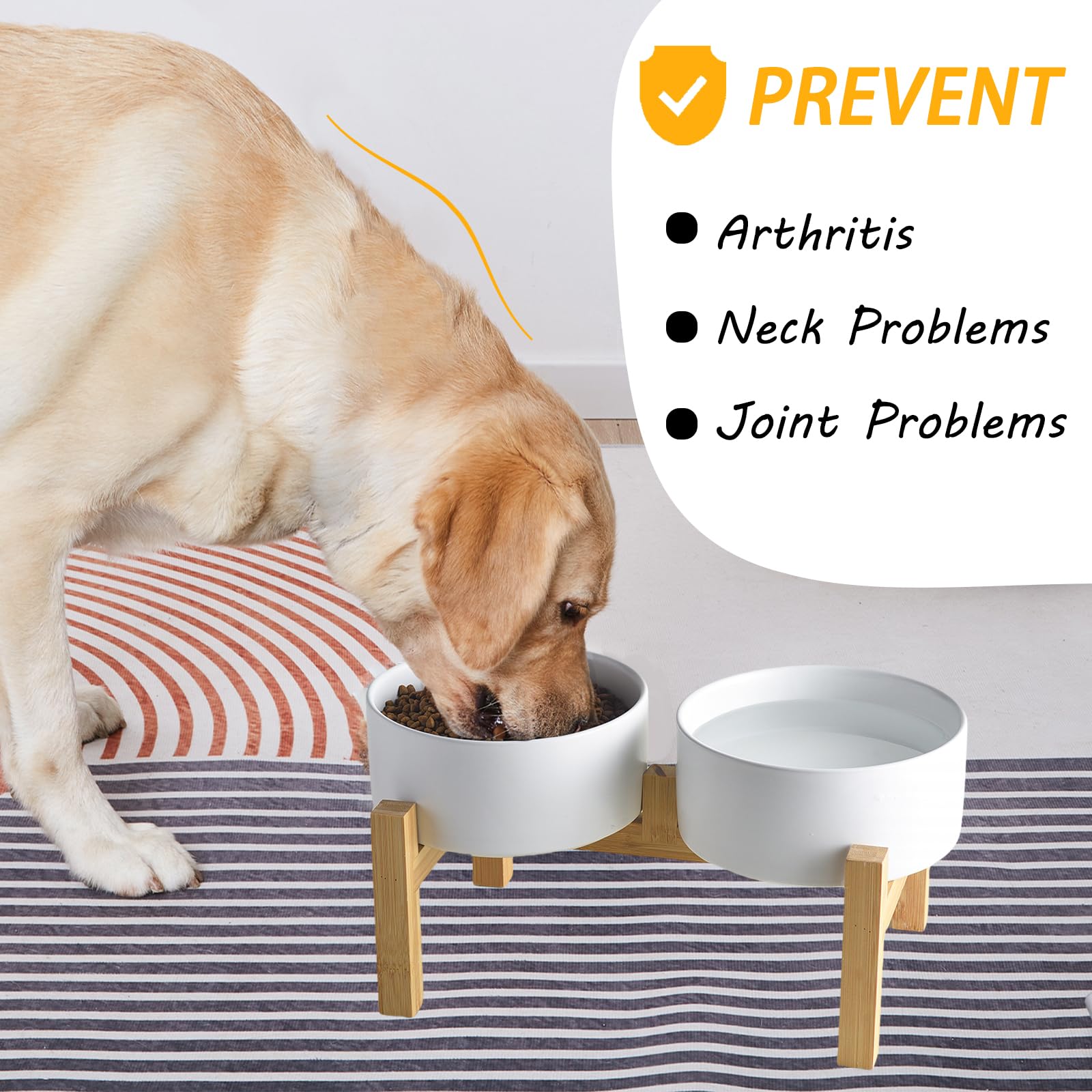 Welloyed ceramic bowls are 20% thicker for durability and long-term use.