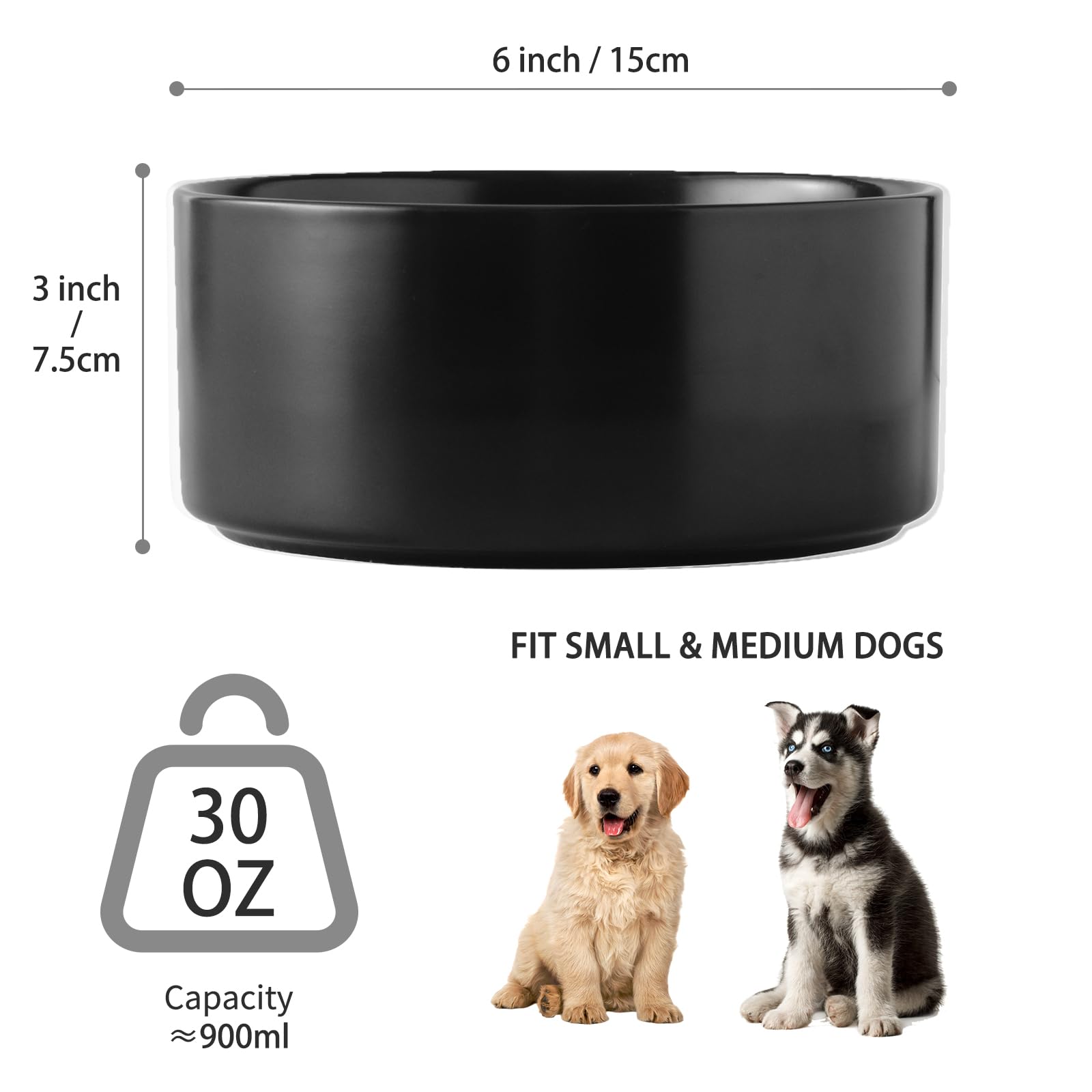 Welloyed heavy-duty dog bowl base provides stability to reduce spills