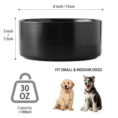 Welloyed heavy-duty dog bowl base provides stability to reduce spills