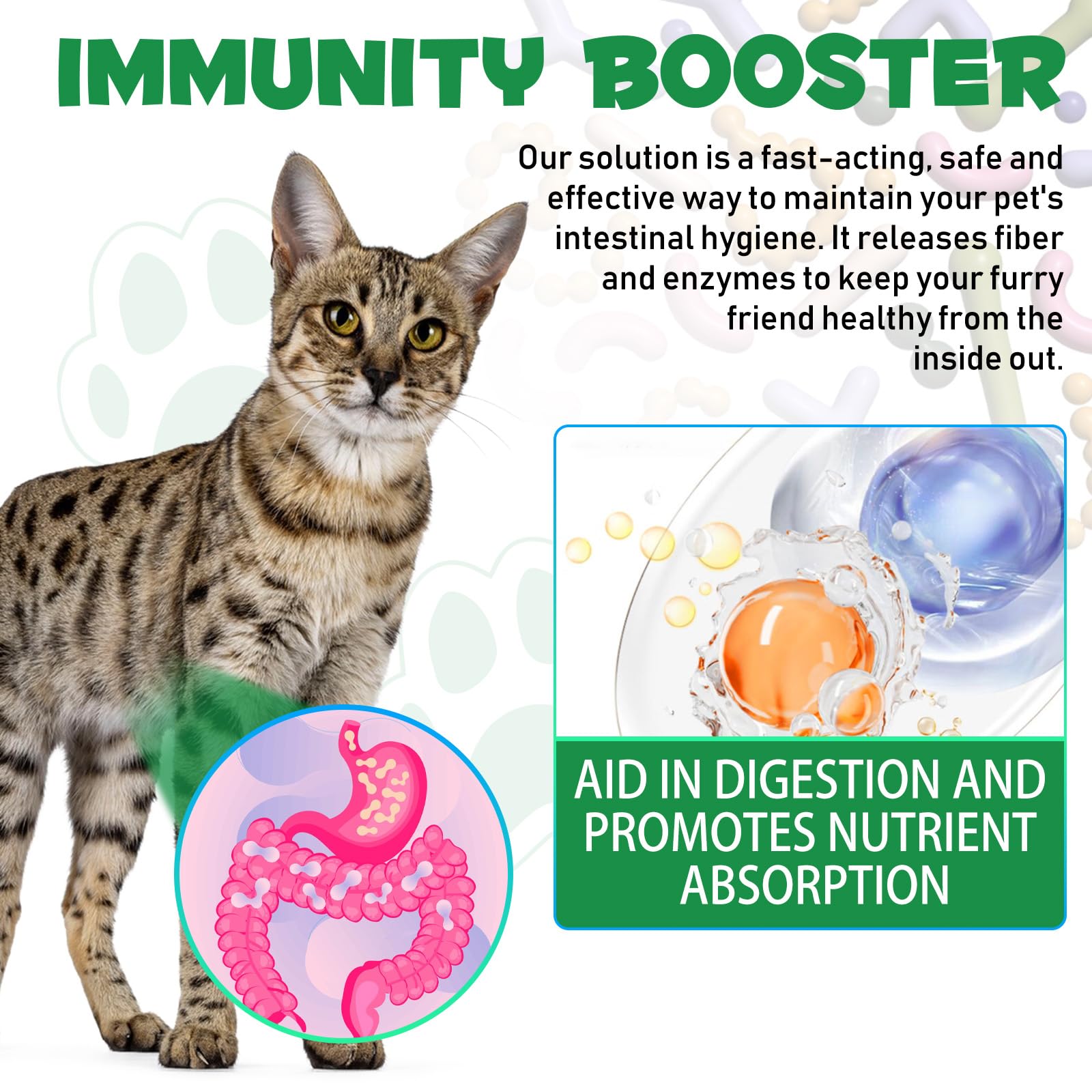 WELOSUER cat drops in water shows hassle-free administration for cats.