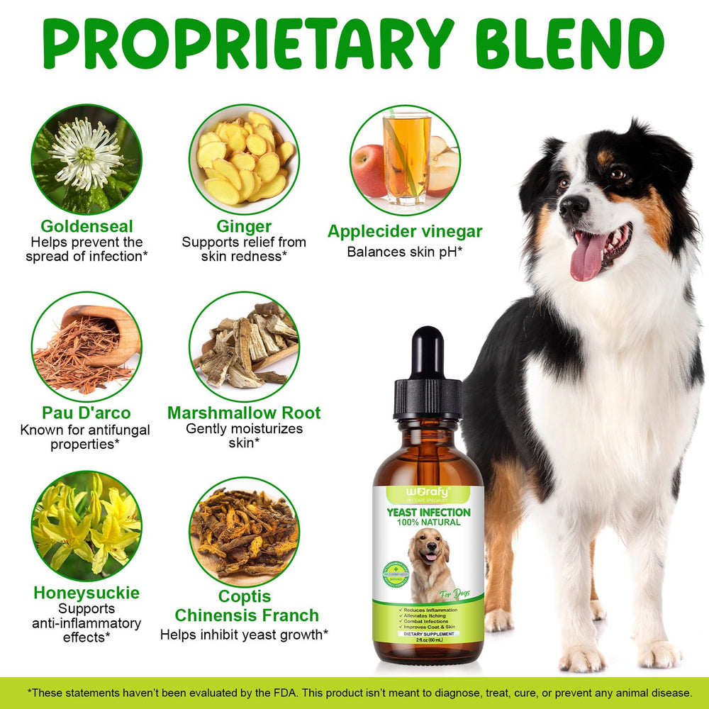 WELOSUER dog yeast ear-relief drops designed for irritated ears