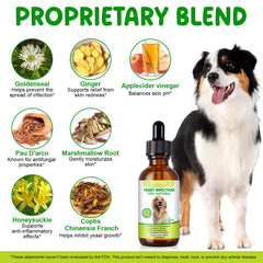 WELOSUER dog yeast ear-relief drops designed for irritated ears