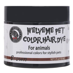 WELYEME dog hair dye Brown-2 application on coat for long-lasting color