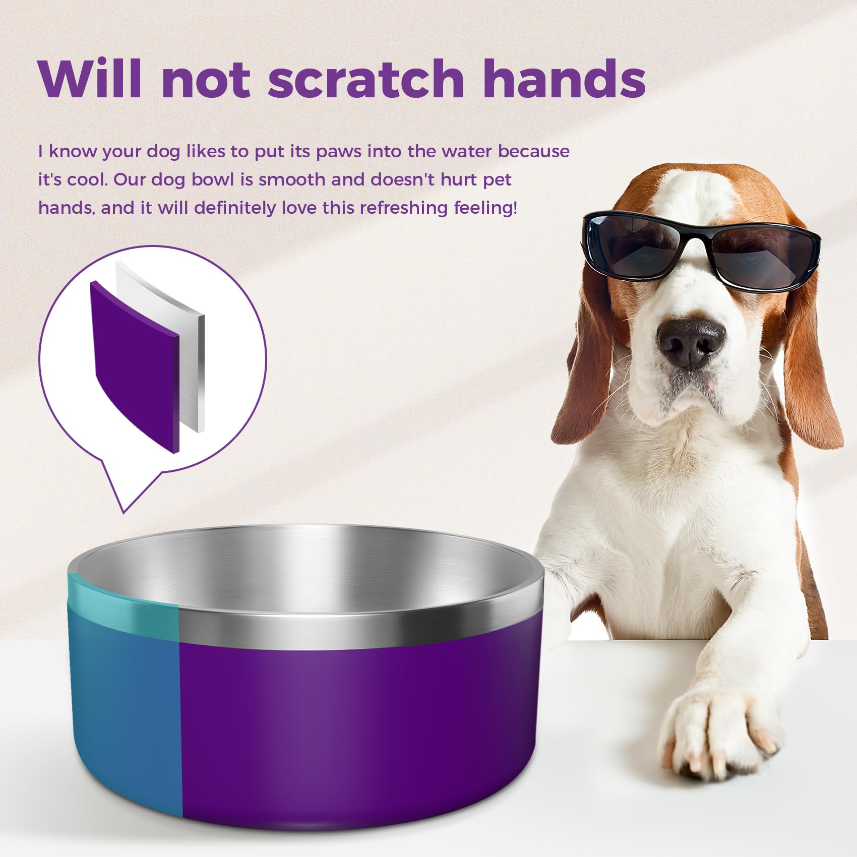 WENBOKMIN dog bowl dishwasher-safe feature enables quick cleanup after meals.