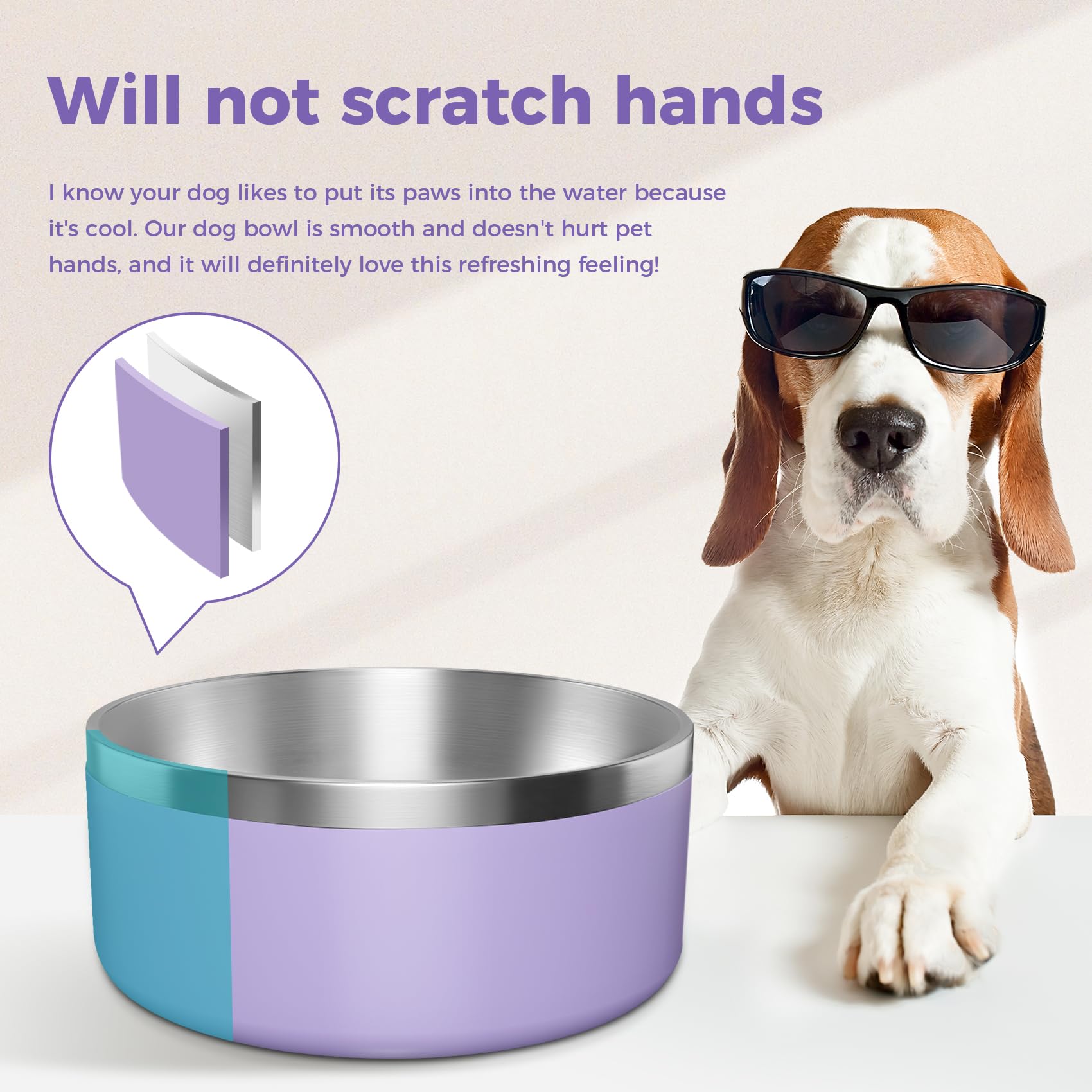 WENBOKMIN 64oz capacity supports large dogs or multiple meals.