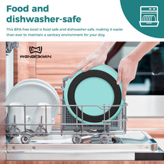WENBOKMIN stainless steel bowl is dishwasher safe for easy cleaning.