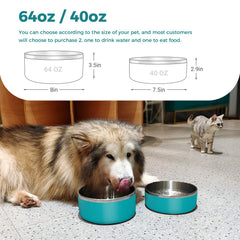 WENBOKMIN dog bowl anti-slip base keeps feeding steady and quiet.