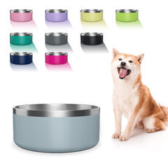 WENBOKMIN dog bowl shows durable stainless steel for easy cleaning