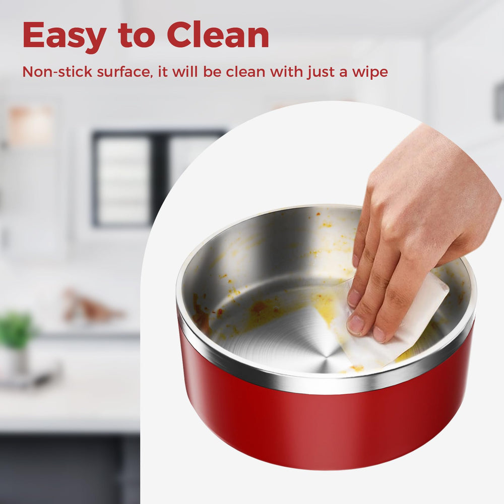 WENBOKMIN dog bowl is easy-clean and dishwasher safe.