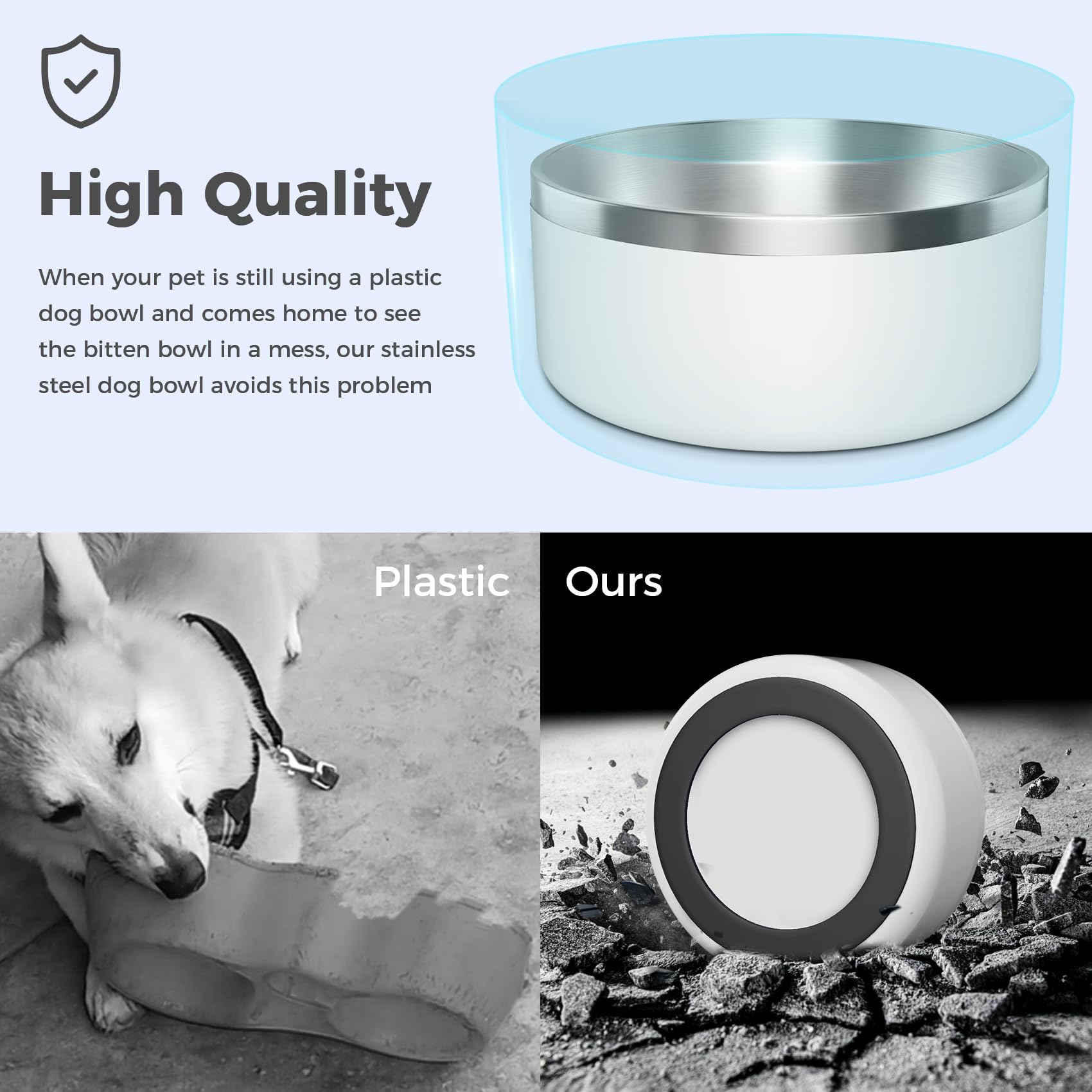 WENBOKMIN 64oz option suits larger dogs or shared daily meals
