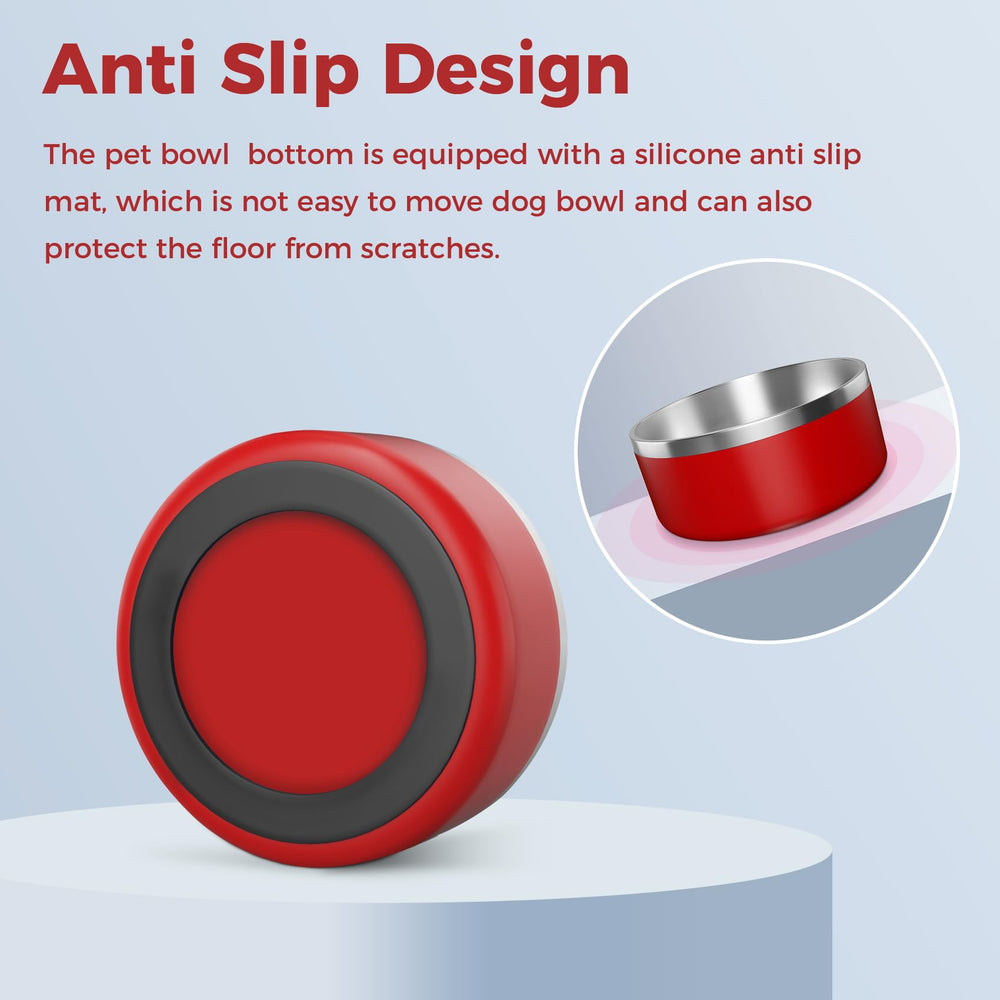 WENBOKMIN dog bowl offers 40oz and 64oz size options.