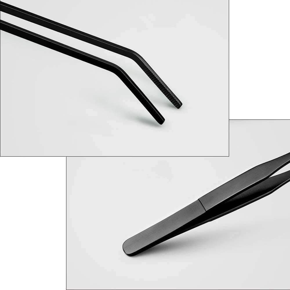 Wenplus tweezers serrated tips secure grip during delicate handling