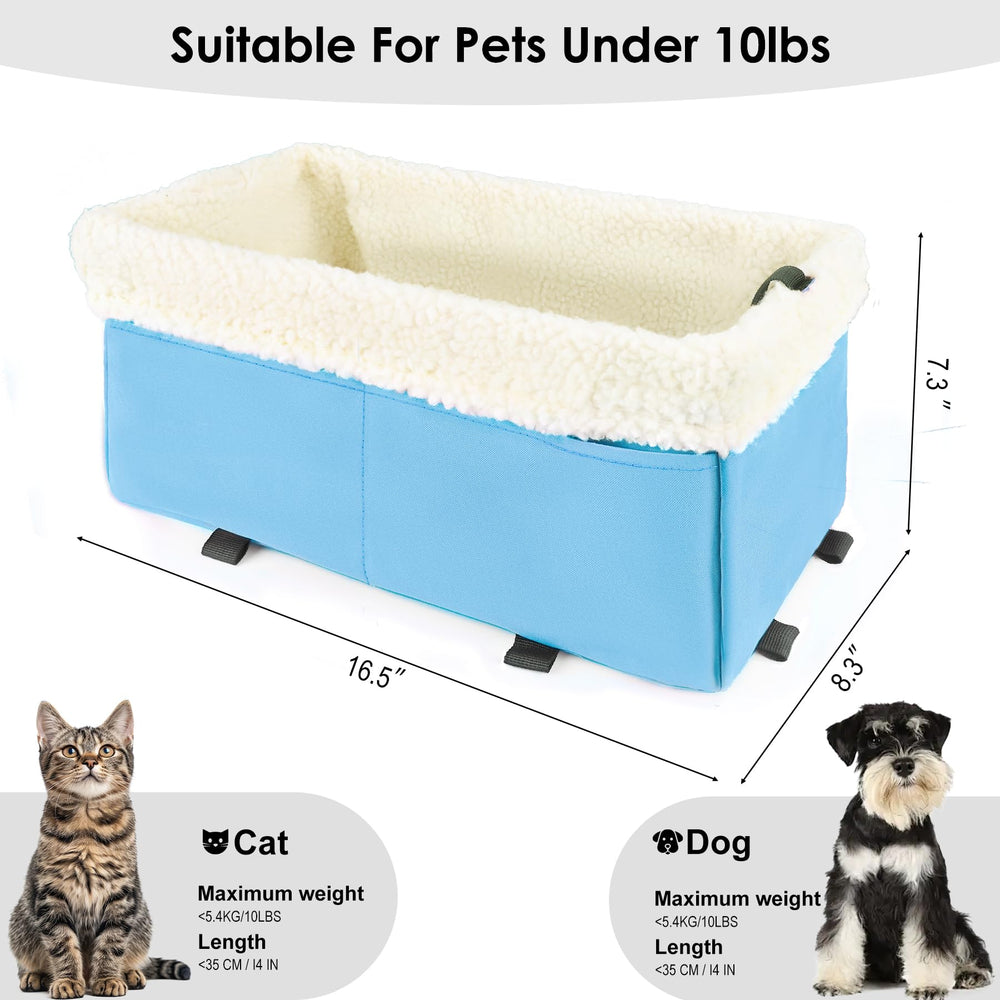 WENRENER dog car seat elevates pets for better window view.
