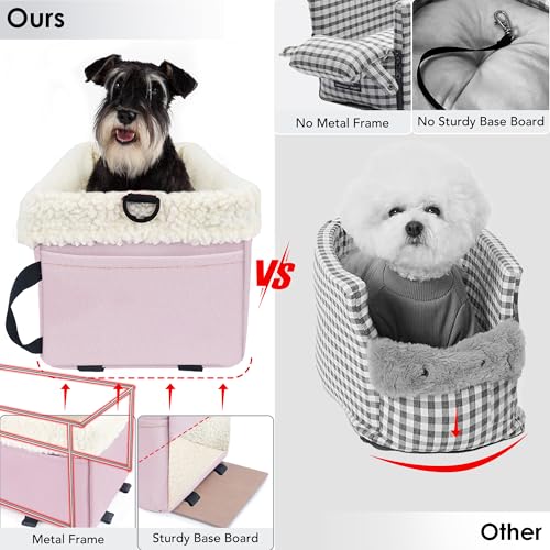 WENRENER dog car seat double-protection-harness enhances secure restraint.