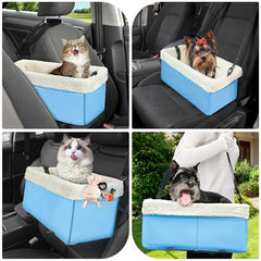 WENRENER dog car seat metal frame provides sturdy travel support.