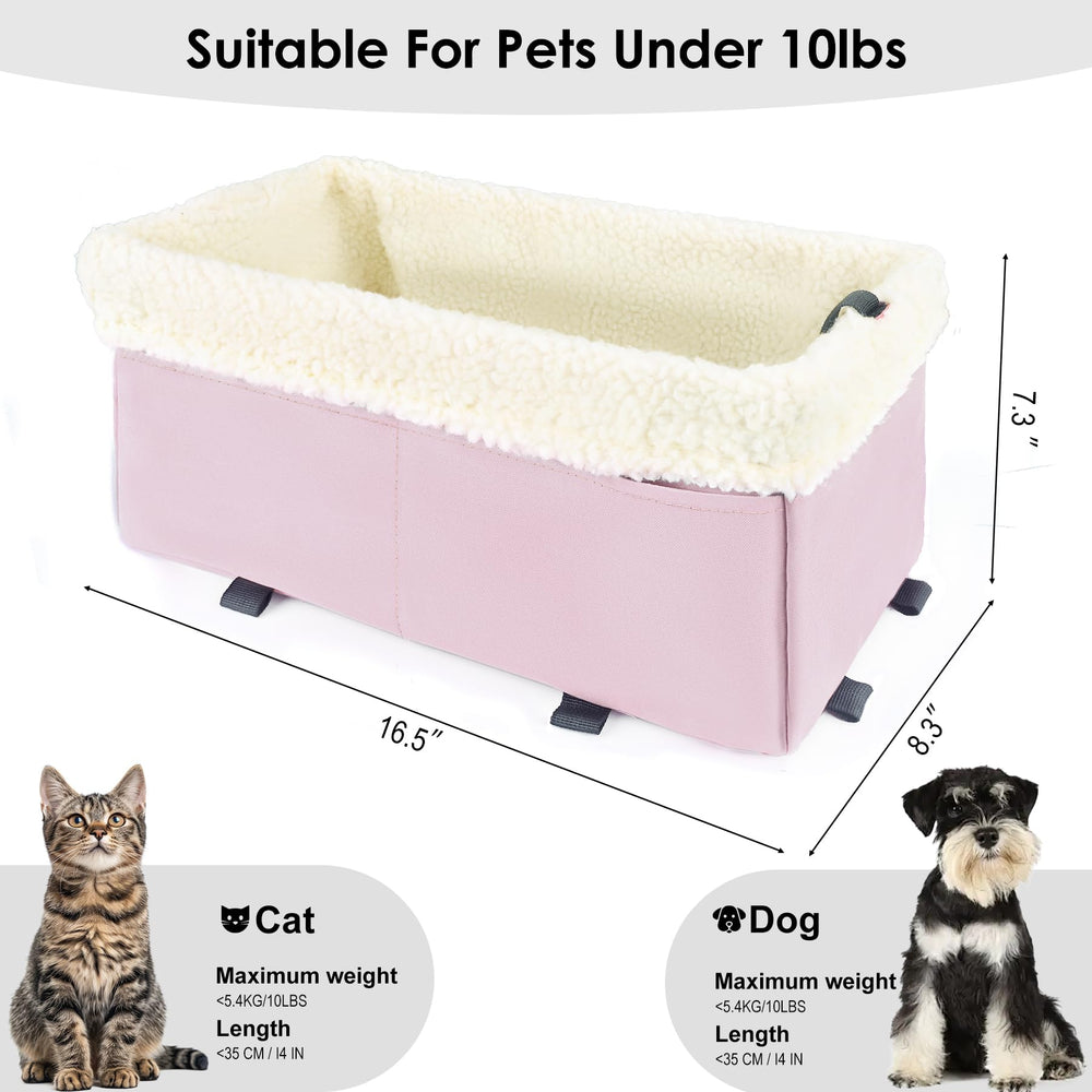 WENRENER dog car seat remove-clean-lambswool enables quick freshening.