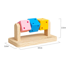 Wenriko hamster chew toy natural wood texture promotes safe chewing and stress relief.