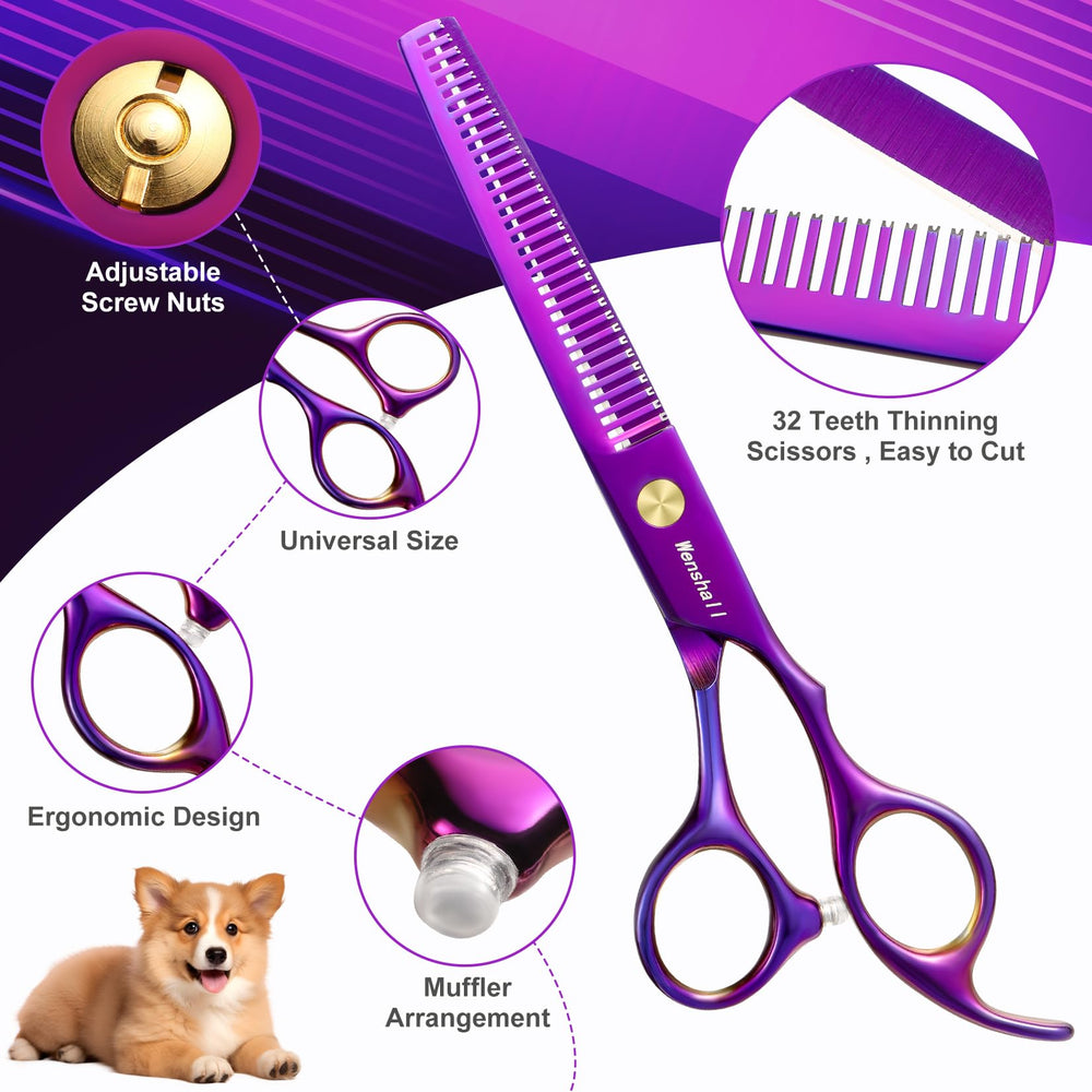 Wenshall 440C stainless steel blades close-up offering lasting sharpness.