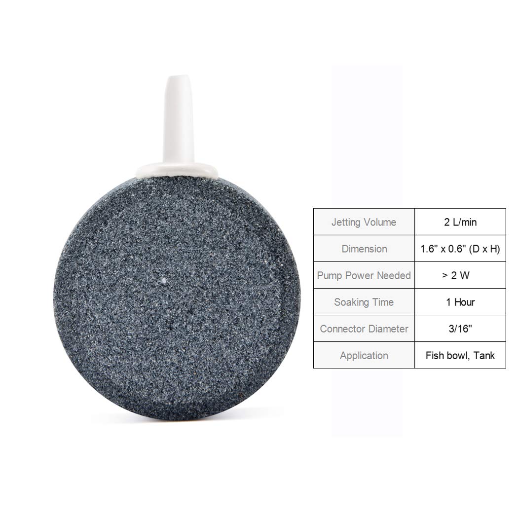 Wenshall air stone silicone carbide material ensures safe, durable diffusion for fish and plants.