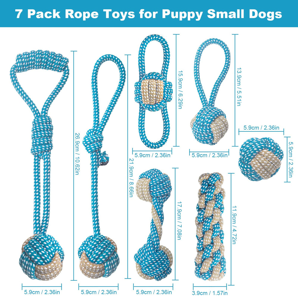 Weocar puppy boredom-relief rope toy features assorted textures for engagement.
