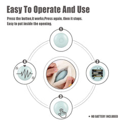 WEOK Heartbeat dog toy battery compartment view for easy power management