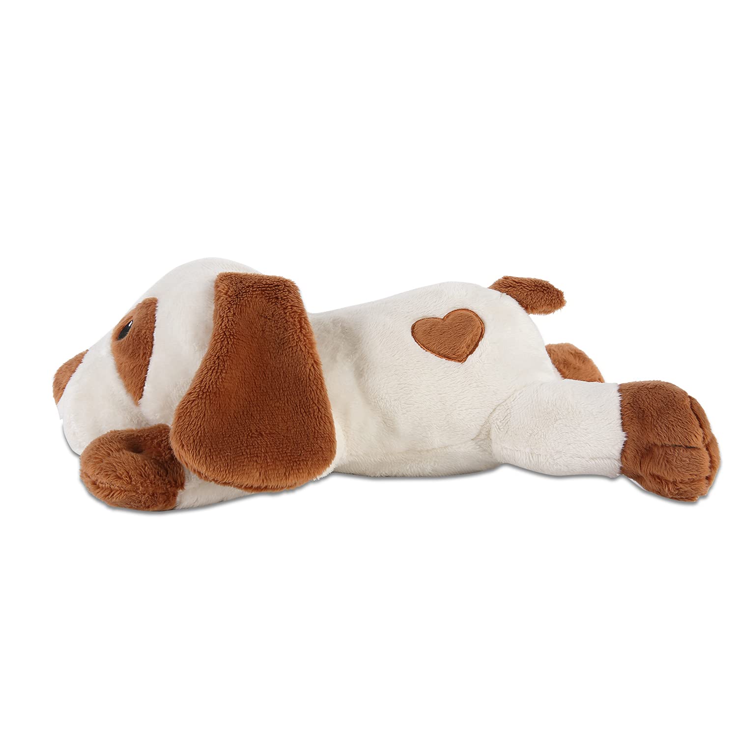 WEOK Heartbeat Dog Toy battery-installation back view shows simple setup.