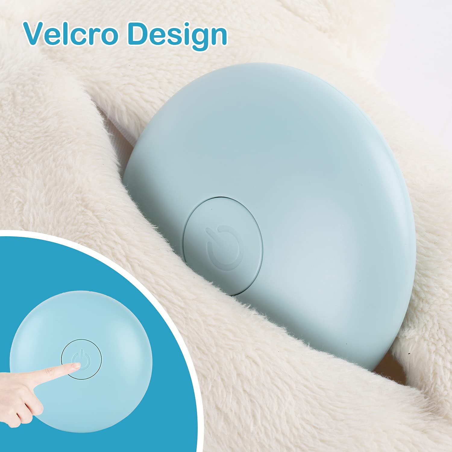 WEOK Heartbeat Dog Toy durable-fabric close-up highlights long-lasting plush companionship.