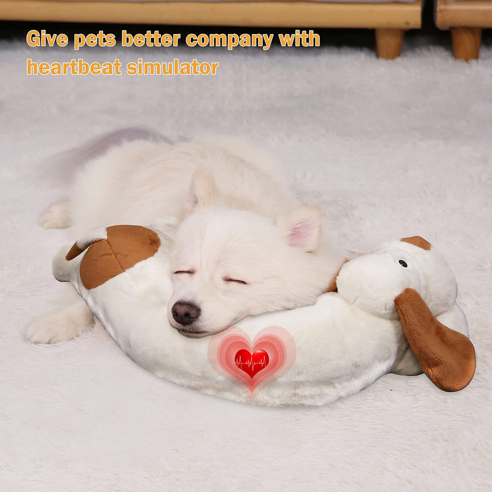 WEOK Heartbeat dog toy soft-plush-material focus for cuddling