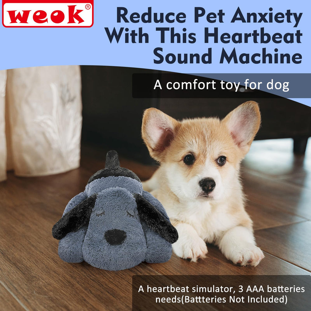 WEOK heartbeat toy suitable for dogs and cats, showing versatile comforting companion
