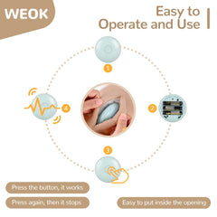 WEOK puppy heartbeat toy in use providing comforting companionship during alone time.