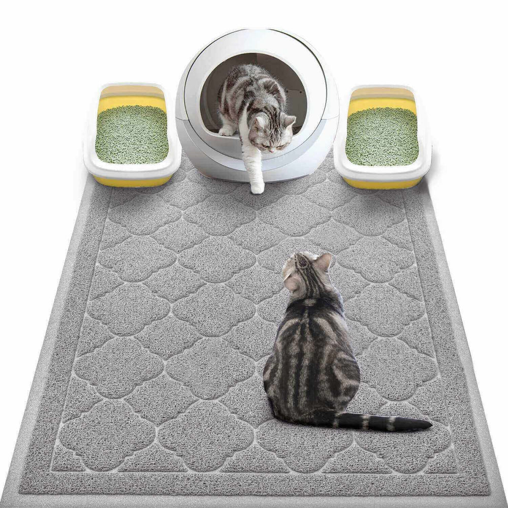 WePet cat litter mat close-up texture showcases durable PVC surface for paw comfort.