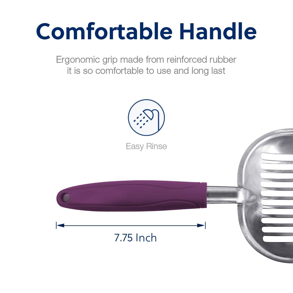 WePet aluminum scoop resists rust for durable daily litter box tasks