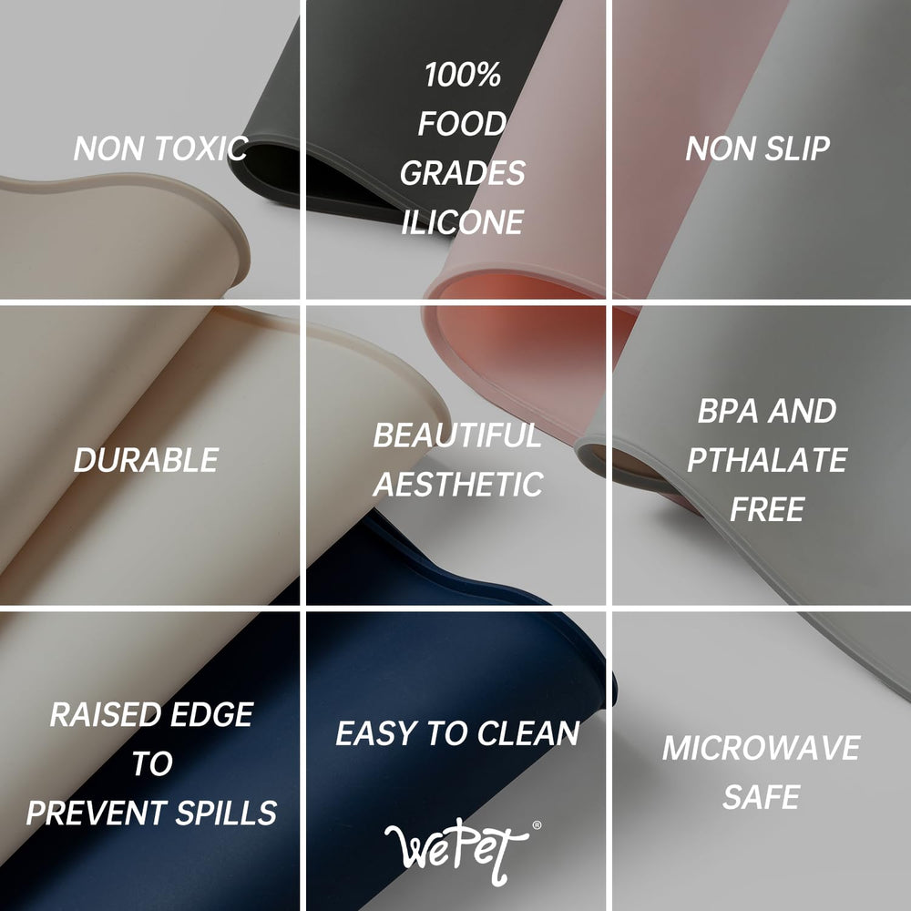 WePet designer-print rock-grey mat blends with home décor