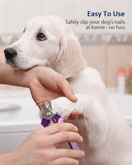 WePet nail clippers ergonomic handle for comfortable, long trimming sessions.