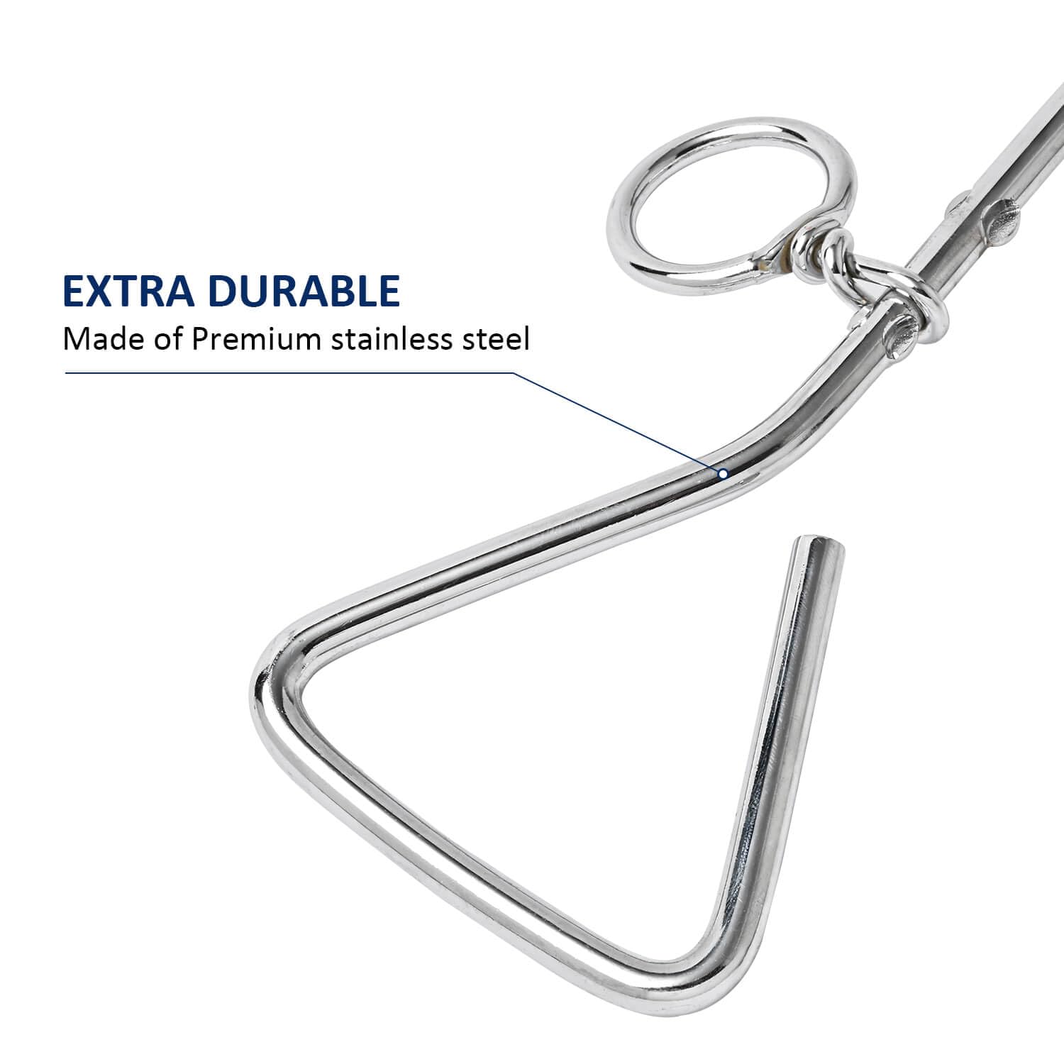 WePet tie-out stake being screwed into ground for quick setup