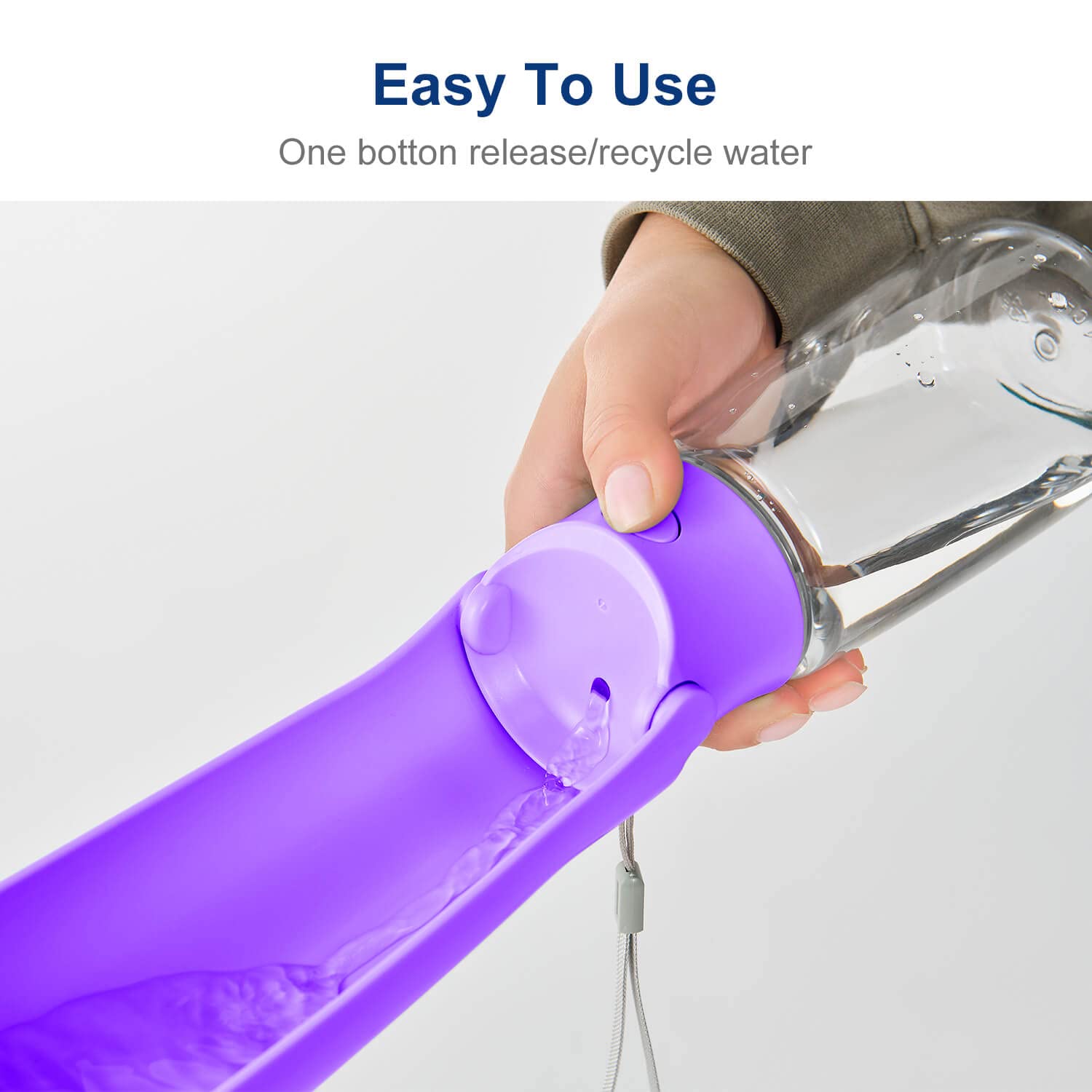 WePet dog water dispenser compact design for easy feeding during walks