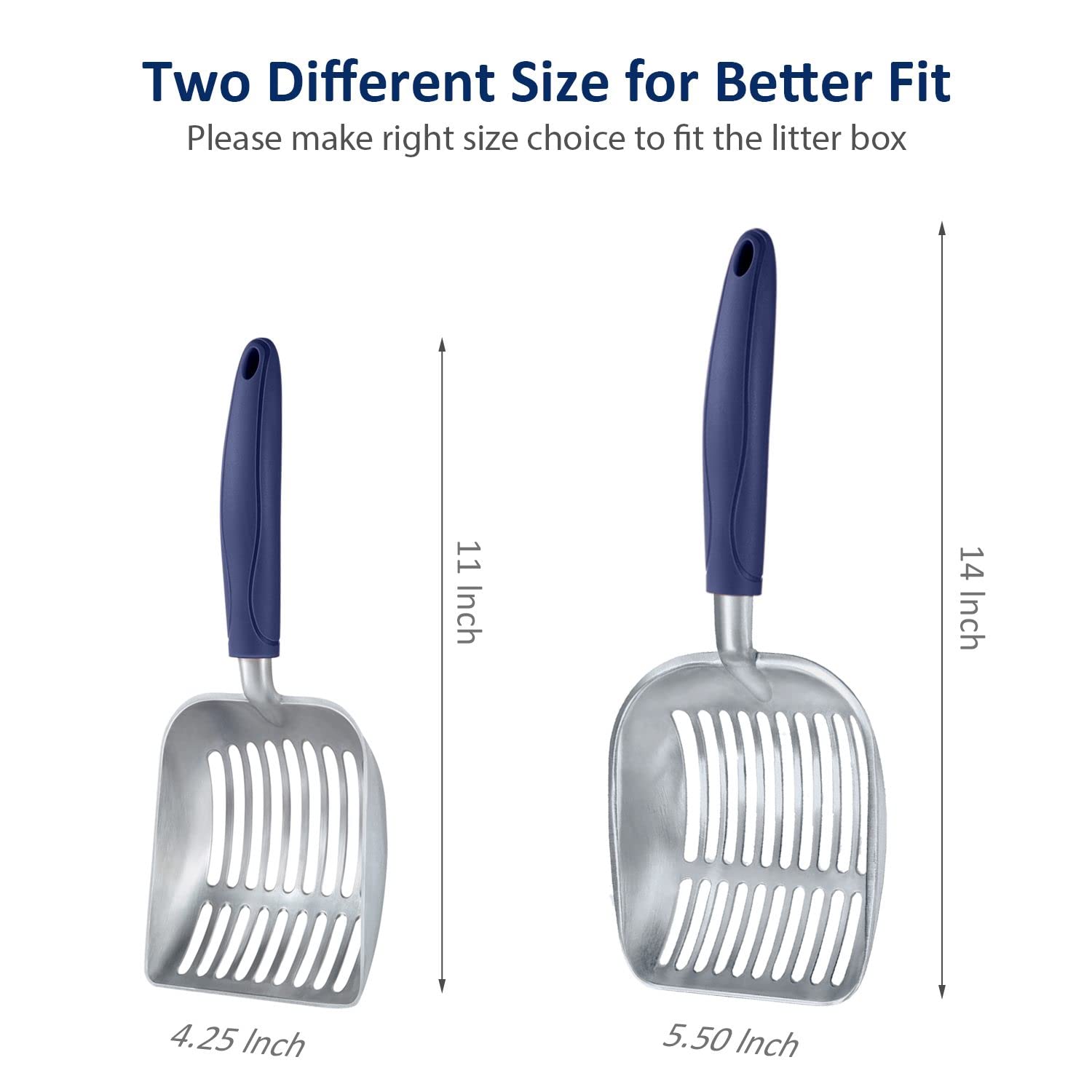 WePet long-handle scoop keeps you away from waste during litter cleaning