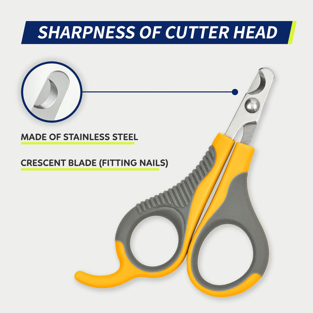 WePet U07.2 angled semi circular blades improve visibility and precise clipping for small pets.