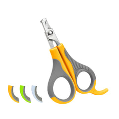 WePet U07.2 nail clippers in grey and yellow with sharp blades for quick, clean trims.