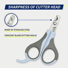 WePet U07.2 nail clippers flat-tip scissors for small animals