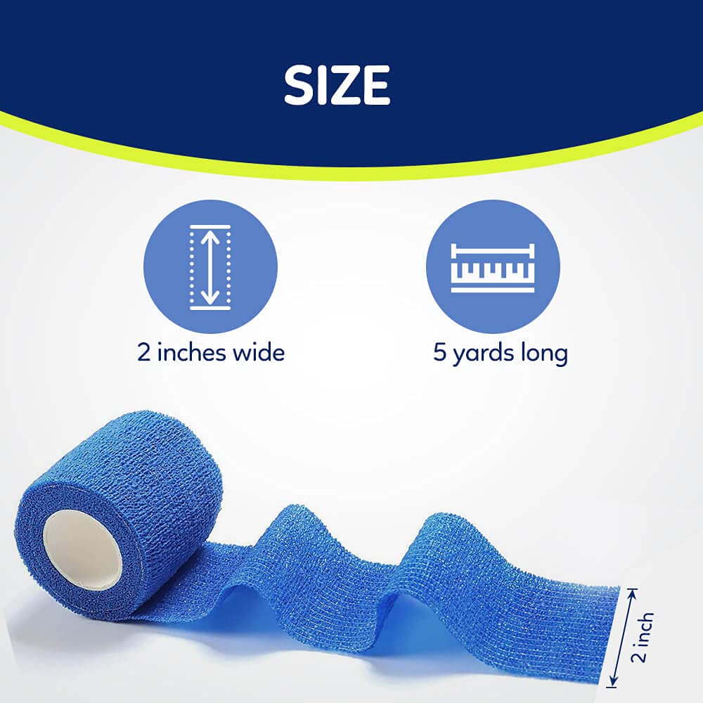 WePet Pet Wrap 2-inch wide bandage for secure, flexible coverage.