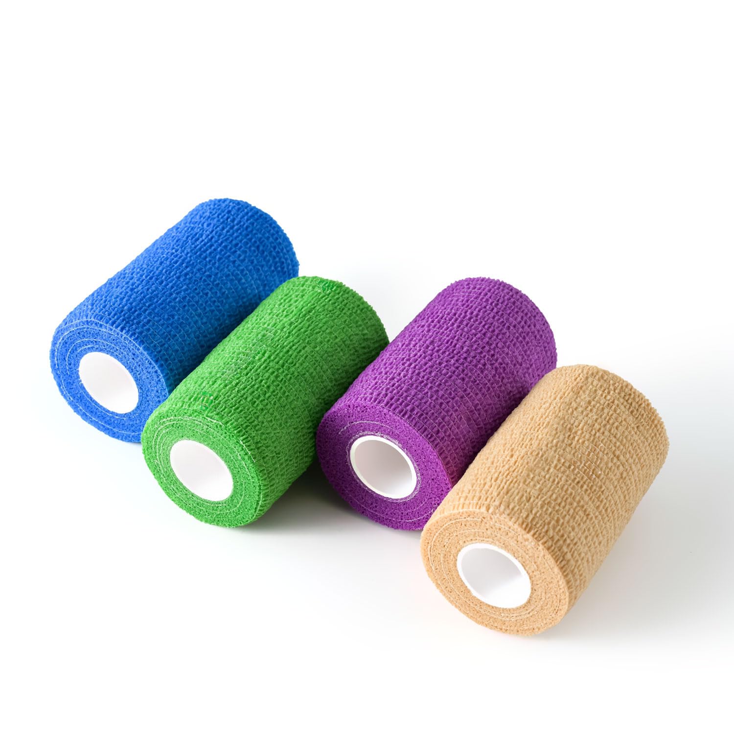 WePet Pet Wrap rolls in four colors close-up for versatile wound care