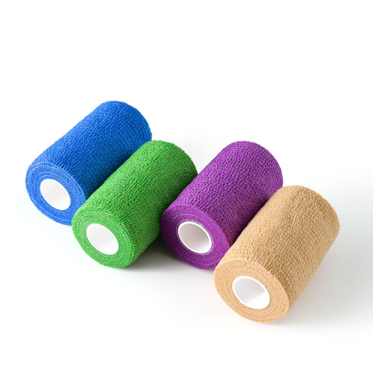 WePet Pet Wrap rolls in four colors close-up for versatile wound care
