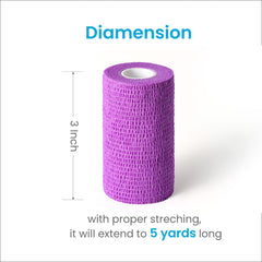 WePet Pet Wrap self-adhesive bandage clinging to fur, facilitating easy removal