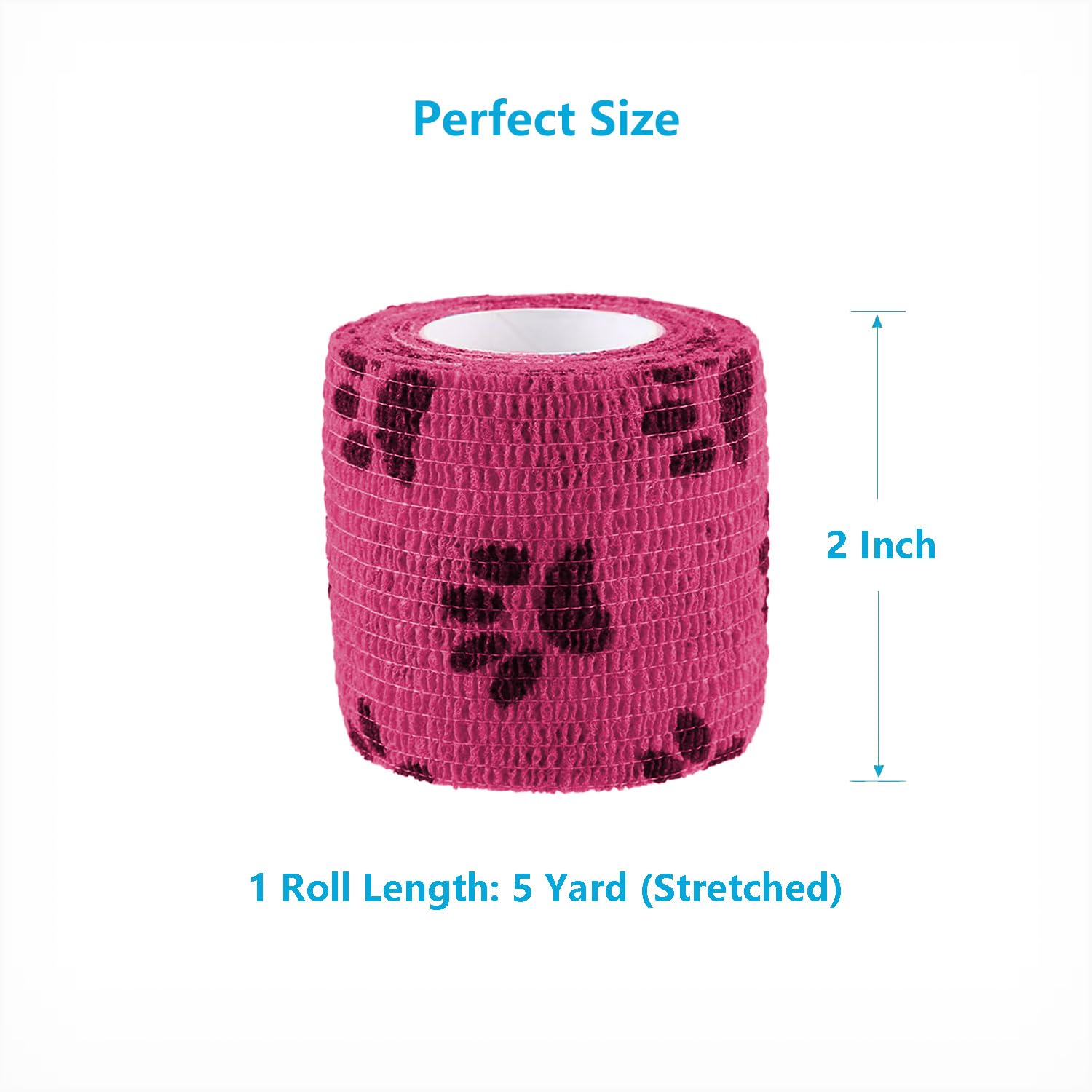 WePet wrap pink; stretchy, lightweight protection for paws during healing.